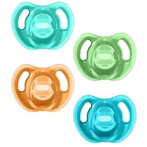 Tommee Tippee Ultra-Light Silicone Soother, Symmetrical Orthodontic Design, BPA-Free, One-Piec Tommee Tippee Ultra-Light Silicone Soother, Symmetrical Orthodontic Design, BPA-Free, One-Piec