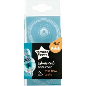 Tommee Tippee Advanced Anti-Colic Baby Bottle Silicone Teats - Fast Flow Tommee Tippee Advanced Anti-Colic Baby Bottle Silicone Teats - Fast Flow