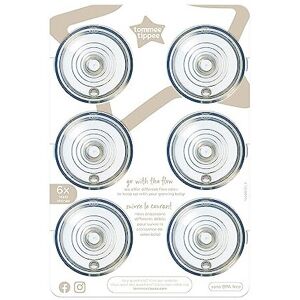 Tommee Tippee Closer to Nature Baby Bottle Teats, Breast-Like, Anti-Colic Valve, Soft Silicone Tommee Tippee Closer to Nature Baby Bottle Teats, Breast-Like, Anti-Colic Valve, Soft Silicone