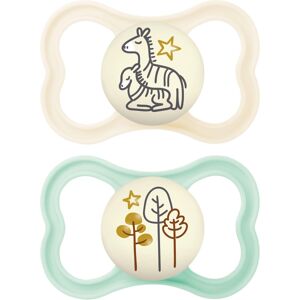 MAM Latex Air Night Soothers 6 Months+ (Pack of 2), Glow in The Dark Baby Soothers w MAM Latex Air Night Soothers 6 Months+ (Pack of 2), Glow in The Dark Baby Soothers w