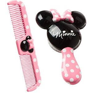 Disney Baby Minnie Hair Brush & Wide-Tooth Comb Set - Gentle Bristles, Easy-Grip Disney Baby Minnie Hair Brush & Wide-Tooth Comb Set - Gentle Bristles, Easy-Grip