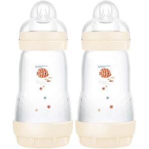 MAM Easy Start Self Sterilising Anti-Colic Baby Bottle Pack of 2 (2 x 260 ml) MA MAM Easy Start Self Sterilising Anti-Colic Baby Bottle Pack of 2 (2 x 260 ml) MA