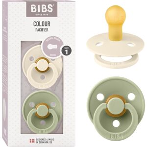 BIBS Colour Soother 2-Pack, BPA Free Dummy Pacifier, Round Nipple. Natural Rubbe BIBS Colour Soother 2-Pack, BPA Free Dummy Pacifier, Round Nipple. Natural Rubbe