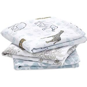 Aden + Anais 100% Cotton Muslin Musy Squares, Multi-use Baby Cloths for Girls & Boys, 70x70cm Aden + Anais 100% Cotton Muslin Musy Squares, Multi-use Baby Cloths for Girls & Boys, 70x70cm