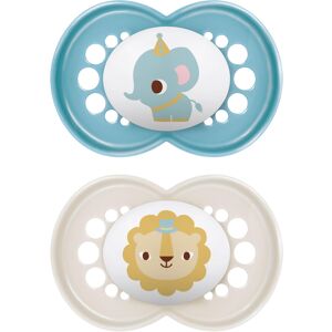 MAM Original Soothers 6+ Months (Pack of 2), Baby Soothers with Self Sterilising Tra MAM Original Soothers 6+ Months (Pack of 2), Baby Soothers with Self Sterilising Tra