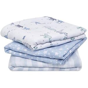 Aden + Anais 100% Cotton Muslin Musy Squares, Multi-use Baby Cloths for Girls & Boys, 70x70cm Aden + Anais 100% Cotton Muslin Musy Squares, Multi-use Baby Cloths for Girls & Boys, 70x70cm