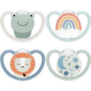 NUK Space Day & Night Baby Dummy 0-6 Months Glow-in-the-Dark Soothers with Extra Ven NUK Space Day & Night Baby Dummy 0-6 Months Glow-in-the-Dark Soothers with Extra Ven