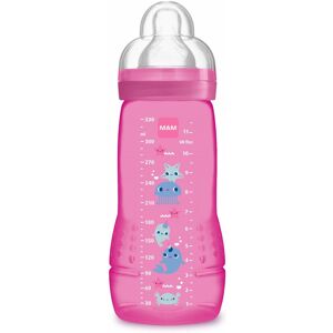 MAM Baby Bottle Pink - Easy-to-Grip Large Learning Bottle - 4+ Months MAM Baby Bottle Pink - Easy-to-Grip Large Learning Bottle - 4+ Months