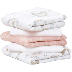 Aden + Anais Musy Squares - blushing bunnies, Pack of 5 Large 100% Cotton Muslin Cloth So Aden + Anais Musy Squares - blushing bunnies, Pack of 5 Large 100% Cotton Muslin Cloth So