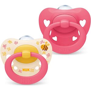 NUK Signature Baby Dummy 18-36 Months Soothes 95% of Babies Heart-Shaped BPA-F NUK Signature Baby Dummy 18-36 Months Soothes 95% of Babies Heart-Shaped BPA-F