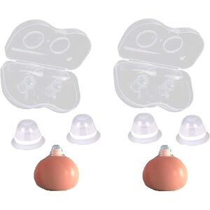 LIFEASY 2 Pairs Silicone Inverted Flat Nipple Corrector Nipples Set with Clear Case LIFEASY 2 Pairs Silicone Inverted Flat Nipple Corrector Nipples Set with Clear Case