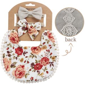Maxpower (Dark Brown) Baby Boys Girls Bibs & Headband Floral PrintS Tassel Dinner Saliva Maxpower (Dark Brown) Baby Boys Girls Bibs & Headband Floral PrintS Tassel Dinner Saliva
