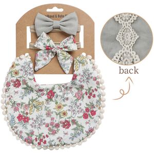 Maxpower (DEEP BLUE) Baby Boys Girls Bibs & Headband Floral PrintS Tassel Dinner Saliva T Maxpower (DEEP BLUE) Baby Boys Girls Bibs & Headband Floral PrintS Tassel Dinner Saliva T