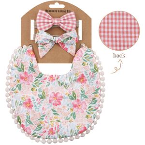 Maxpower (Pink) Baby Boys Girls Bibs & Headband Floral PrintS Tassel Dinner Saliva Towel Maxpower (Pink) Baby Boys Girls Bibs & Headband Floral PrintS Tassel Dinner Saliva Towel