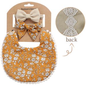 Maxpower (WHITE) Baby Boys Girls Bibs & Headband Floral PrintS Tassel Dinner Saliva Towel Maxpower (WHITE) Baby Boys Girls Bibs & Headband Floral PrintS Tassel Dinner Saliva Towel