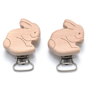 Maxpower (R) 5Pcs/Lot New Arrival Lovely Wooden Pacifier Clip Natural Beech Wood Accessor Maxpower (R) 5Pcs/Lot New Arrival Lovely Wooden Pacifier Clip Natural Beech Wood Accessor