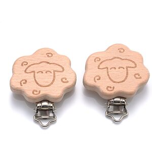 Maxpower (Y) 5Pcs/Lot New Arrival Lovely Wooden Pacifier Clip Natural Beech Wood Accessor Maxpower (Y) 5Pcs/Lot New Arrival Lovely Wooden Pacifier Clip Natural Beech Wood Accessor