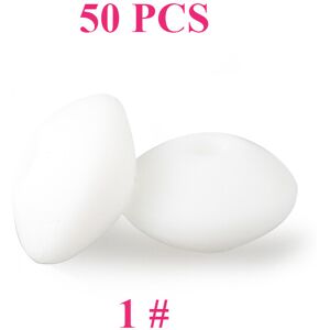Maxpower (1) 50pcs Baby Silicone Beads 12mm Lentil Beads Food Grade DIY pacifier clip Nec Maxpower (1) 50pcs Baby Silicone Beads 12mm Lentil Beads Food Grade DIY pacifier clip Nec
