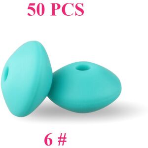 Maxpower (6) 50pcs Baby Silicone Beads 12mm Lentil Beads Food Grade DIY pacifier clip Nec Maxpower (6) 50pcs Baby Silicone Beads 12mm Lentil Beads Food Grade DIY pacifier clip Nec