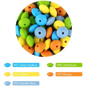 Maxpower (B) 50pcs Baby Silicone Beads 12mm Lentil Beads Food Grade DIY pacifier clip Nec Maxpower (B) 50pcs Baby Silicone Beads 12mm Lentil Beads Food Grade DIY pacifier clip Nec