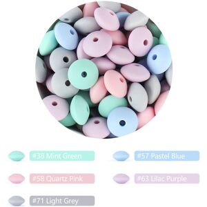 Maxpower (C) 50pcs Baby Silicone Beads 12mm Lentil Beads Food Grade DIY pacifier clip Nec Maxpower (C) 50pcs Baby Silicone Beads 12mm Lentil Beads Food Grade DIY pacifier clip Nec