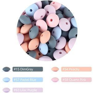 Maxpower (D) 50pcs Baby Silicone Beads 12mm Lentil Beads Food Grade DIY pacifier clip Nec Maxpower (D) 50pcs Baby Silicone Beads 12mm Lentil Beads Food Grade DIY pacifier clip Nec
