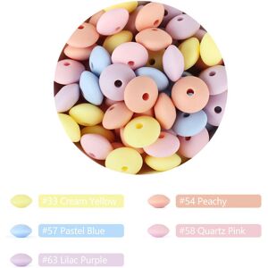 Maxpower (E) 50pcs Baby Silicone Beads 12mm Lentil Beads Food Grade DIY pacifier clip Nec Maxpower (E) 50pcs Baby Silicone Beads 12mm Lentil Beads Food Grade DIY pacifier clip Nec