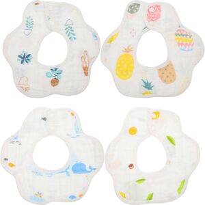 Kricely (As show, One size) 4Pcs Cotton Baby Bibs Cartoon Rotatable Baby Bibs Water Abso Kricely (As show, One size) 4Pcs Cotton Baby Bibs Cartoon Rotatable Baby Bibs Water Abso