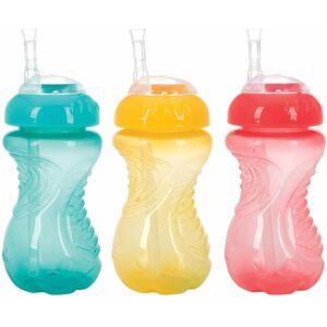 NUBY 3 Pack No Spill Flex Straw Toddler Sippy Cups - Toddler Cups Spill Proof wi NUBY 3 Pack No Spill Flex Straw Toddler Sippy Cups - Toddler Cups Spill Proof wi