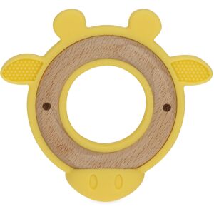 Nuby Natural Wood Teether with Soft Silicone Minimalist Design Easy to Clean G Nuby Natural Wood Teether with Soft Silicone Minimalist Design Easy to Clean G