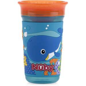 Nuby 360 Degree Easy Sip 3D Grip Wonder Cup with Printed Silicone Sleeve 10 Oz Nuby 360 Degree Easy Sip 3D Grip Wonder Cup with Printed Silicone Sleeve 10 Oz