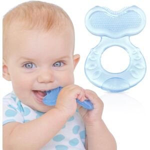 Nuby Silicone Teethe-eez Teether with Bristles Includes Hygienic Case Colors M Nuby Silicone Teethe-eez Teether with Bristles Includes Hygienic Case Colors M