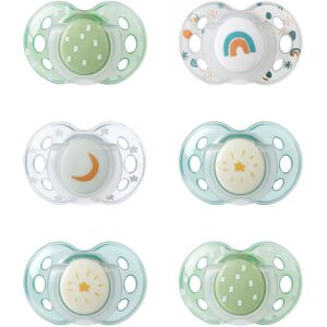 Tommee Tippee Nighttime Dummies, 18-36 months, 6 pack of glow in the dark Dummie Tommee Tippee Nighttime Dummies, 18-36 months, 6 pack of glow in the dark Dummie