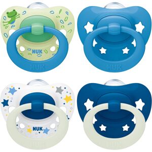 NUK Signature Day & Night Baby Dummy 6-18 months Soothes 95% of Babies Heart-Sha NUK Signature Day & Night Baby Dummy 6-18 months Soothes 95% of Babies Heart-Sha