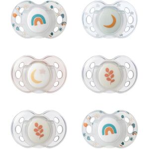 Tommee Tippee Nighttime Dummies, 18-36 months, 6 pack of glow in the dark Dummie Tommee Tippee Nighttime Dummies, 18-36 months, 6 pack of glow in the dark Dummie