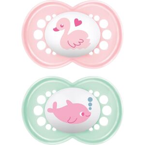 MAM Original Pure Soother 16+ Months (Twin Pack) - SkinSoft Silicone, Flat Teat, MAM Original Pure Soother 16+ Months (Twin Pack) - SkinSoft Silicone, Flat Teat,