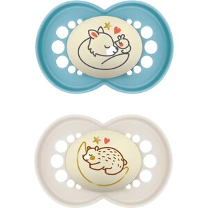 MAM Original Night Soother 16+ Months (Set of 2), Sustainable and Bio-Renewable MAM Original Night Soother 16+ Months (Set of 2), Sustainable and Bio-Renewable