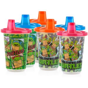 Nuby 6 Pack Wash or Toss Reusable Cups & Lids with Spout Nickelodeon Teenage Mu Nuby 6 Pack Wash or Toss Reusable Cups & Lids with Spout Nickelodeon Teenage Mu