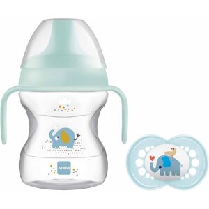 MAM Learn to Drink Cup, Bottle Handles and Soother, 6+ Months Baby with Removabl MAM Learn to Drink Cup, Bottle Handles and Soother, 6+ Months Baby with Removabl
