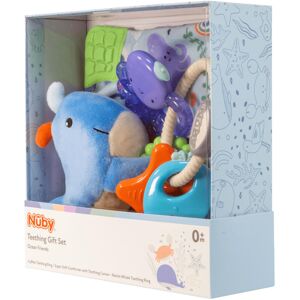 Nuby Ocean Friends Teething Gift Set – 3-Piece Keepsake Set Comforter, IcyBite Nuby Ocean Friends Teething Gift Set – 3-Piece Keepsake Set Comforter, IcyBite