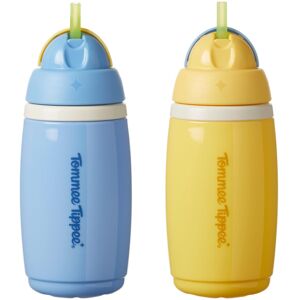 Tommee Tippee Insulated Active Straw Cup, 266ml, Spill-Proof Toddler Water Bottl Tommee Tippee Insulated Active Straw Cup, 266ml, Spill-Proof Toddler Water Bottl
