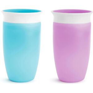 Munchkin Miracle 360 Toddler Sippy Cup Spill Proof 10 Ounce 2 Pack Blue/Purp Munchkin Miracle 360 Toddler Sippy Cup Spill Proof 10 Ounce 2 Pack Blue/Purp