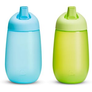 Munchkin Simple Clean Toddler Sippy Cups Spill Proof 10 Ounce Blue/Green Munchkin Simple Clean Toddler Sippy Cups Spill Proof 10 Ounce Blue/Green