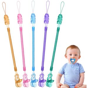 Vicloon Baby Dummy Clips,5 Pcs Dummy Clips for Baby,Spring Dummy Clip Boys Girls, Soothe Vicloon Baby Dummy Clips,5 Pcs Dummy Clips for Baby,Spring Dummy Clip Boys Girls, Soothe