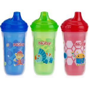 Nuby Plastic Insulated No Spill Easy Sip Cup with Vari-Flo Valve Hard Spout Boy Nuby Plastic Insulated No Spill Easy Sip Cup with Vari-Flo Valve Hard Spout Boy