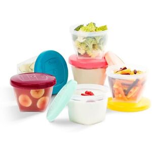 Babymoov Babybol Airtight Baby Food Storage Containers, 180 ml, Pack of 6, multi Babymoov Babybol Airtight Baby Food Storage Containers, 180 ml, Pack of 6, multi