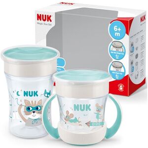 NUK Magic Cup & Mini Magic Sippy Cup Duo Set 360 Anti-Spill Rim 6+ Months NUK Magic Cup & Mini Magic Sippy Cup Duo Set 360 Anti-Spill Rim 6+ Months