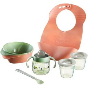 Tommee Tippee First Tastes Weaning Starter Kit 4+ Months Bowls, Spoons, Bib & Si Tommee Tippee First Tastes Weaning Starter Kit 4+ Months Bowls, Spoons, Bib & Si