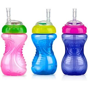 Nuby No-Spill Soft Straw Easy Grip Sippy Cup - Training Cup for Toddlers Suita Nuby No-Spill Soft Straw Easy Grip Sippy Cup - Training Cup for Toddlers Suita