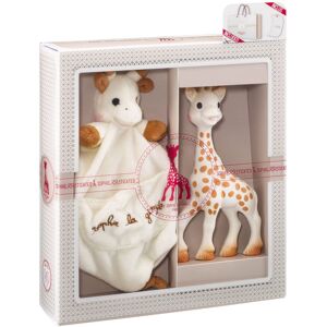 Sophie la girafe Teether & Plush Comforter Gift Set, Natural Rubber Sophie la girafe Teether & Plush Comforter Gift Set, Natural Rubber